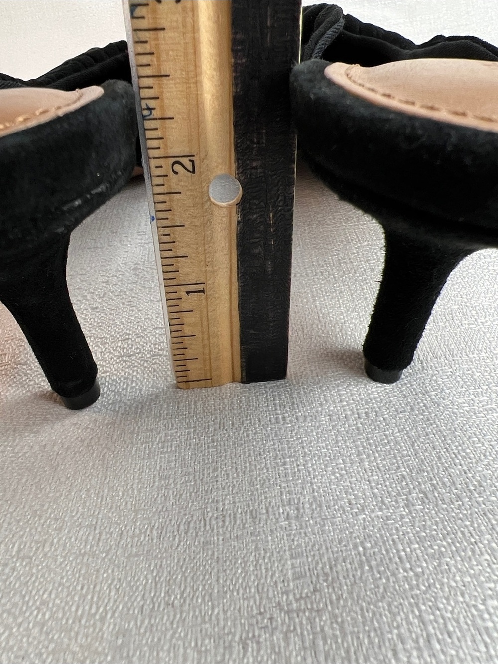 WHO WHAT WEAR, black velvet mule - Picture 6 of 6